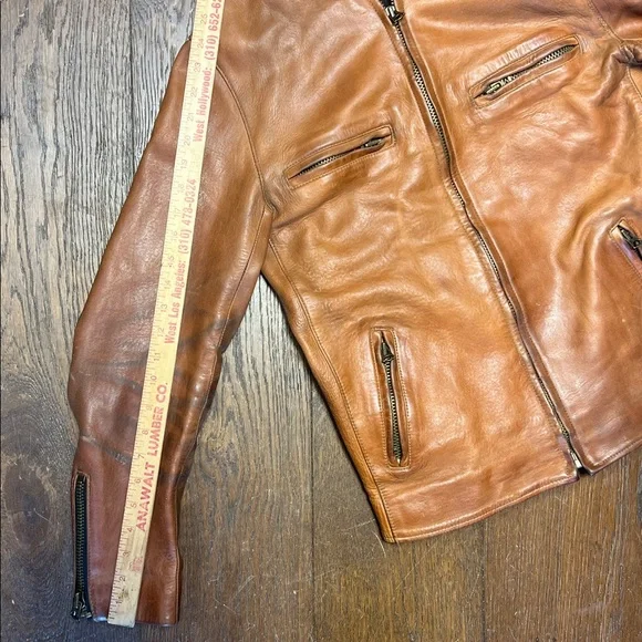 Hondo Huntley (Curated) Cafe Racer Thick Leather Jacket - Picture 8 of 13